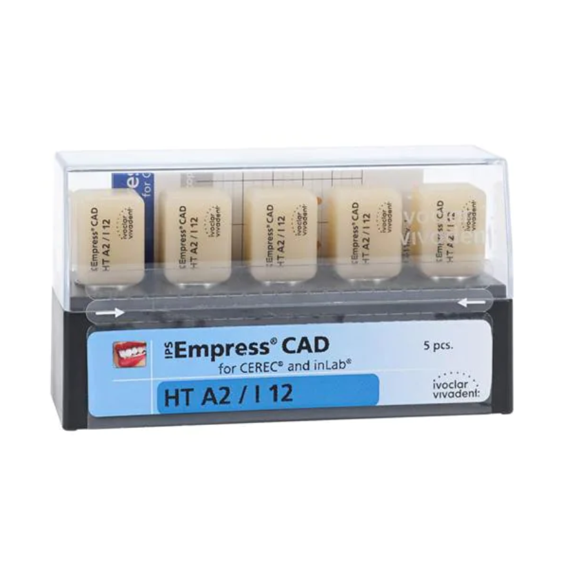 Ivoclar Vivadent 602521 IPS Empress CAD inLab CEREC Blocks HT A2 I12 5/Pk Ivoclar Vivadent 602521 IPS Empress CAD inLab CEREC Blocks HT A2 I12 5/Pk